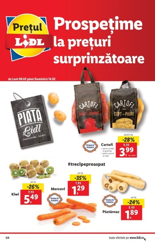 Lidl - Piata Lidl De Luni 8 Februarie 2021 - Promotii Lidl