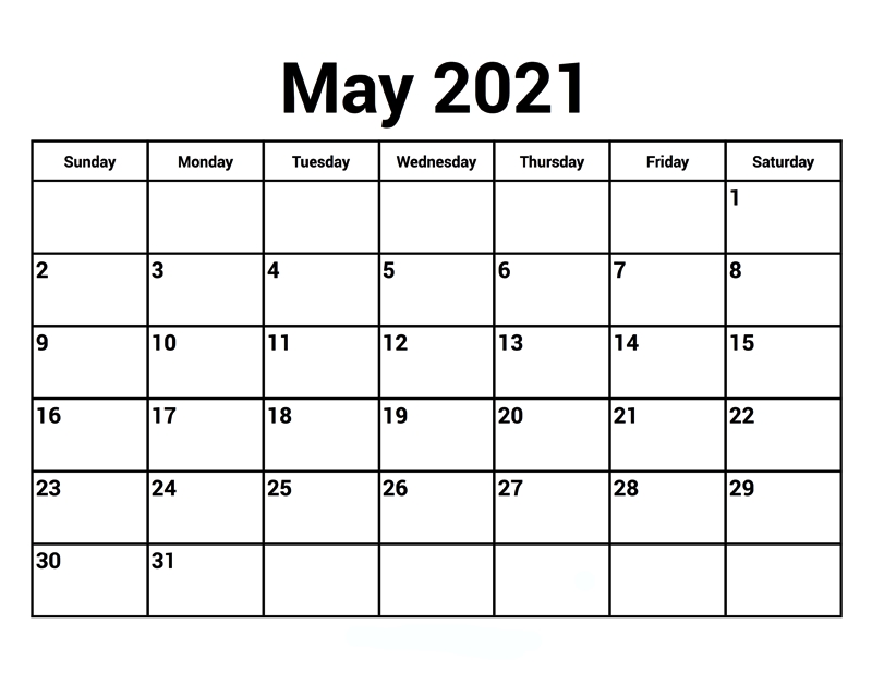 May 2021 Calendar With Holidays - Thecalendarpedia