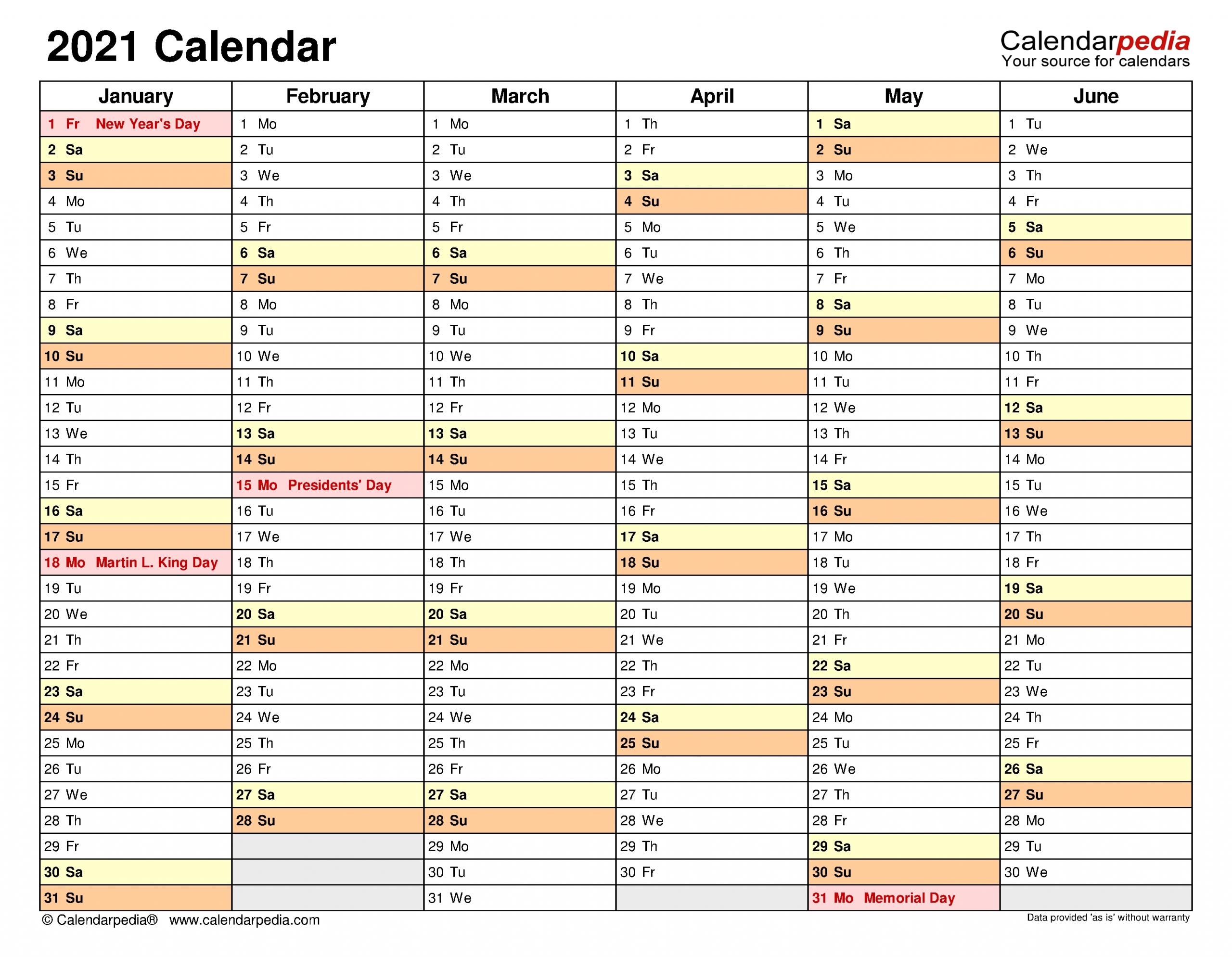 Microsoft Calendar Templates 2021 2 Page Per Month