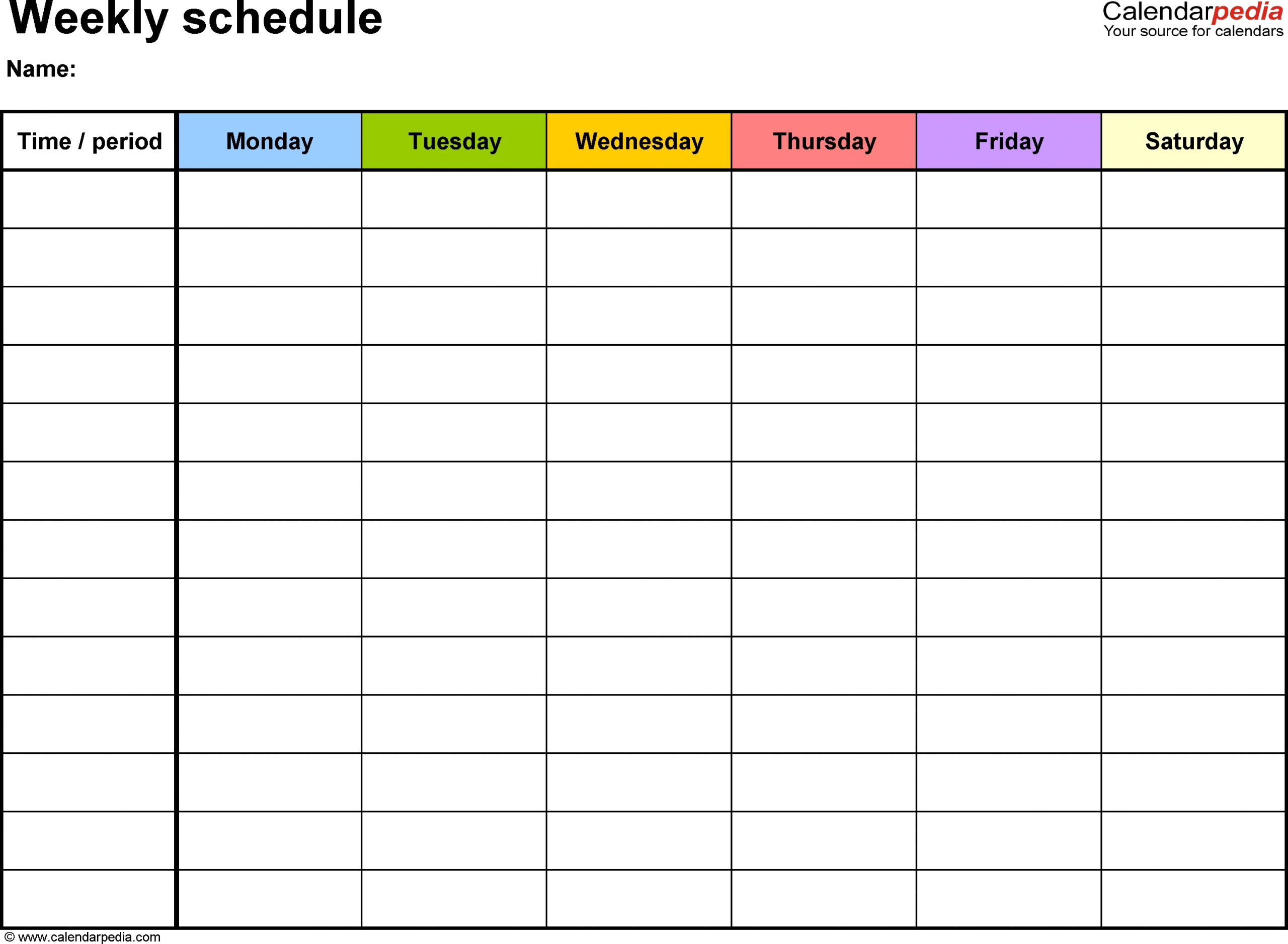 Monday To Friday Calendar Template | Calendar Template