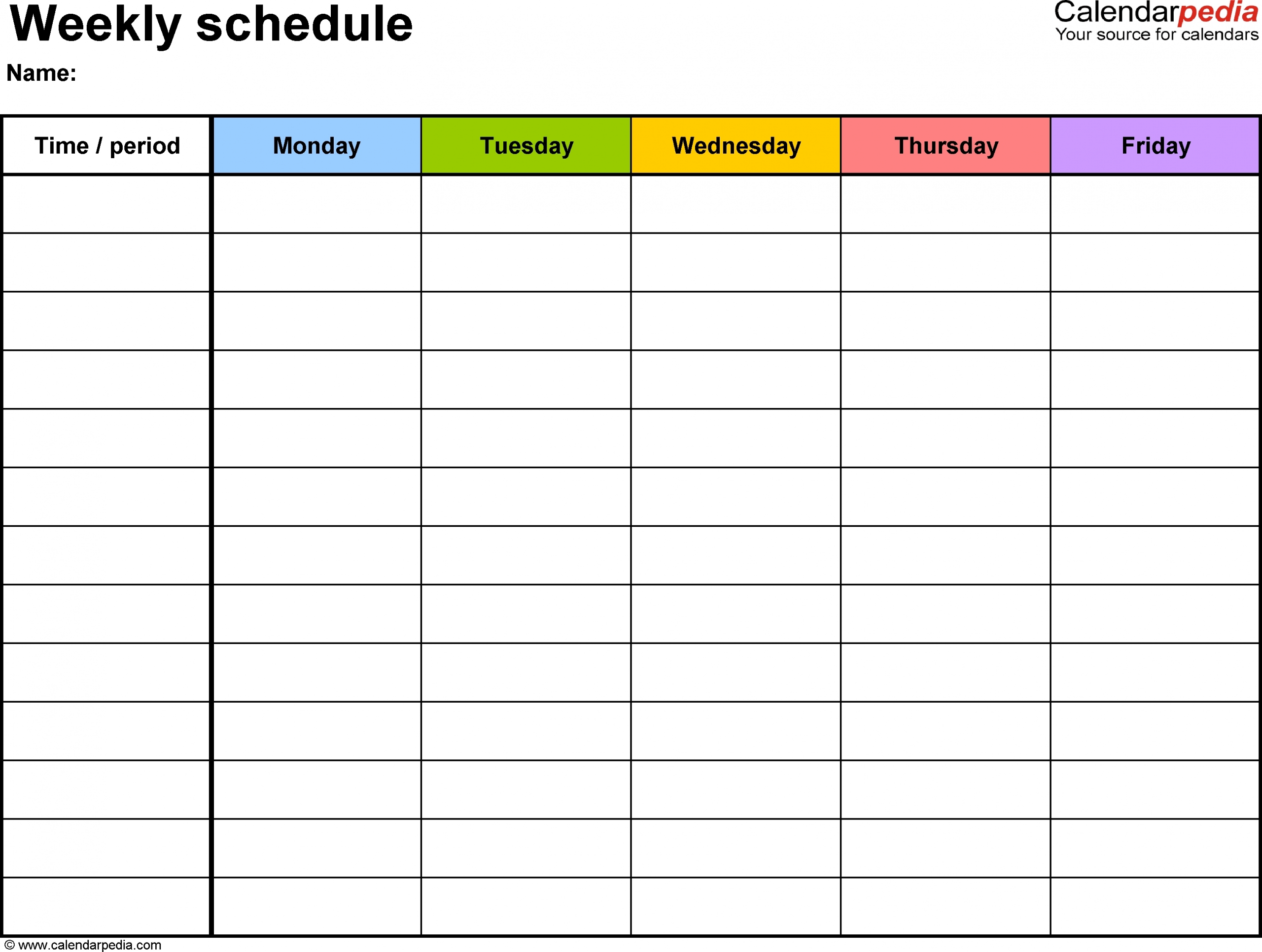 Monday To Sunday Monthly Fillable Calendar | Calendar