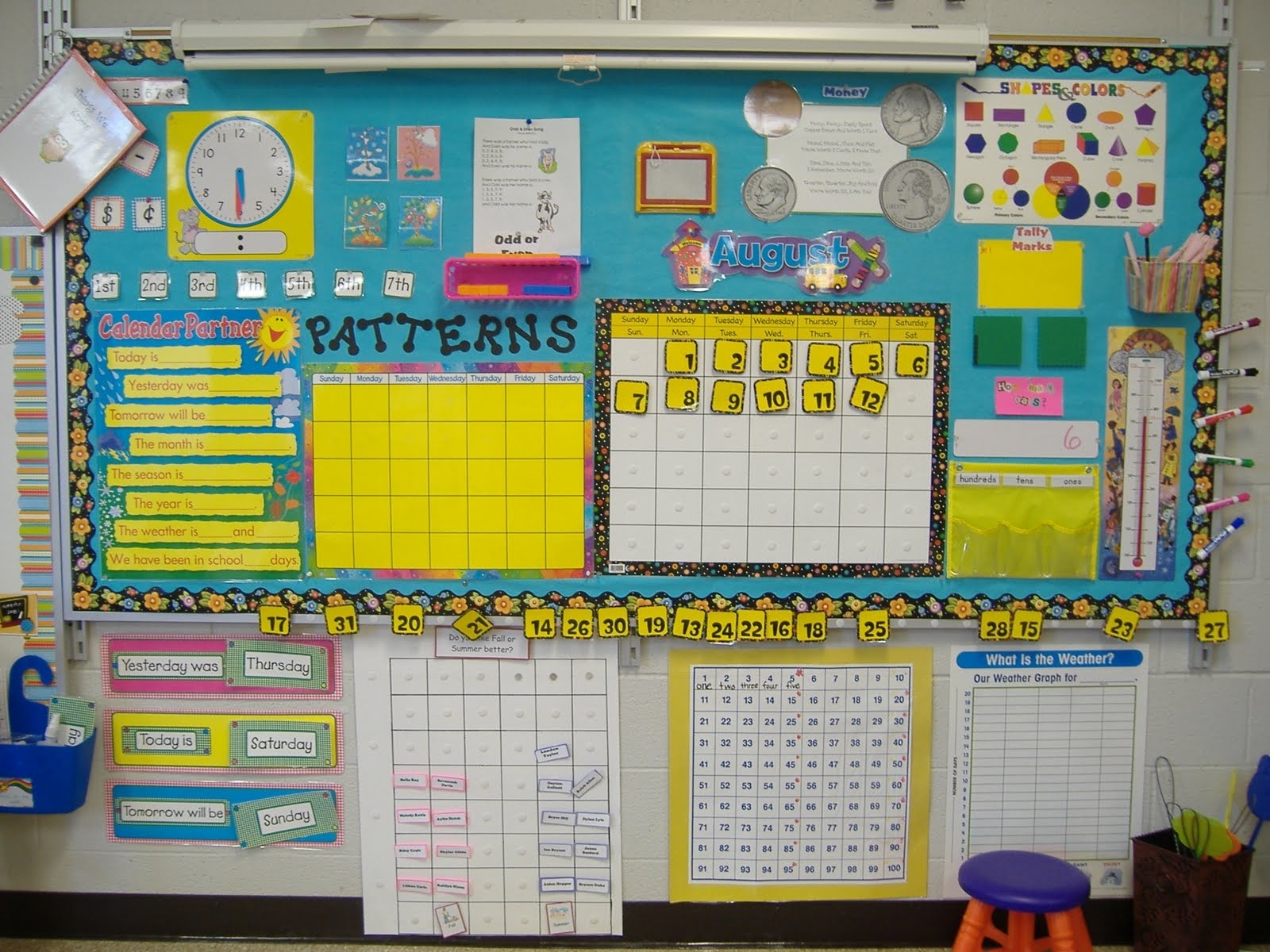 Mrs.cooper&#039;S Kinder Class: Calendar Board And Tidbits