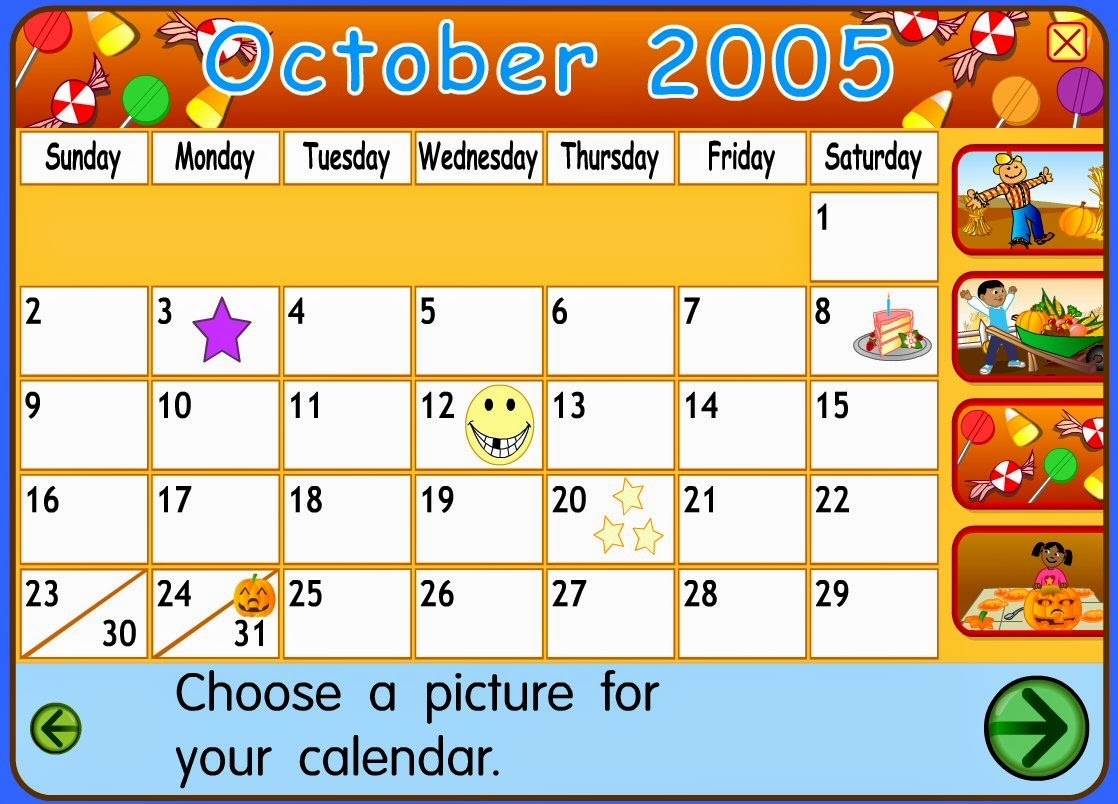 starfall calendar november 2018