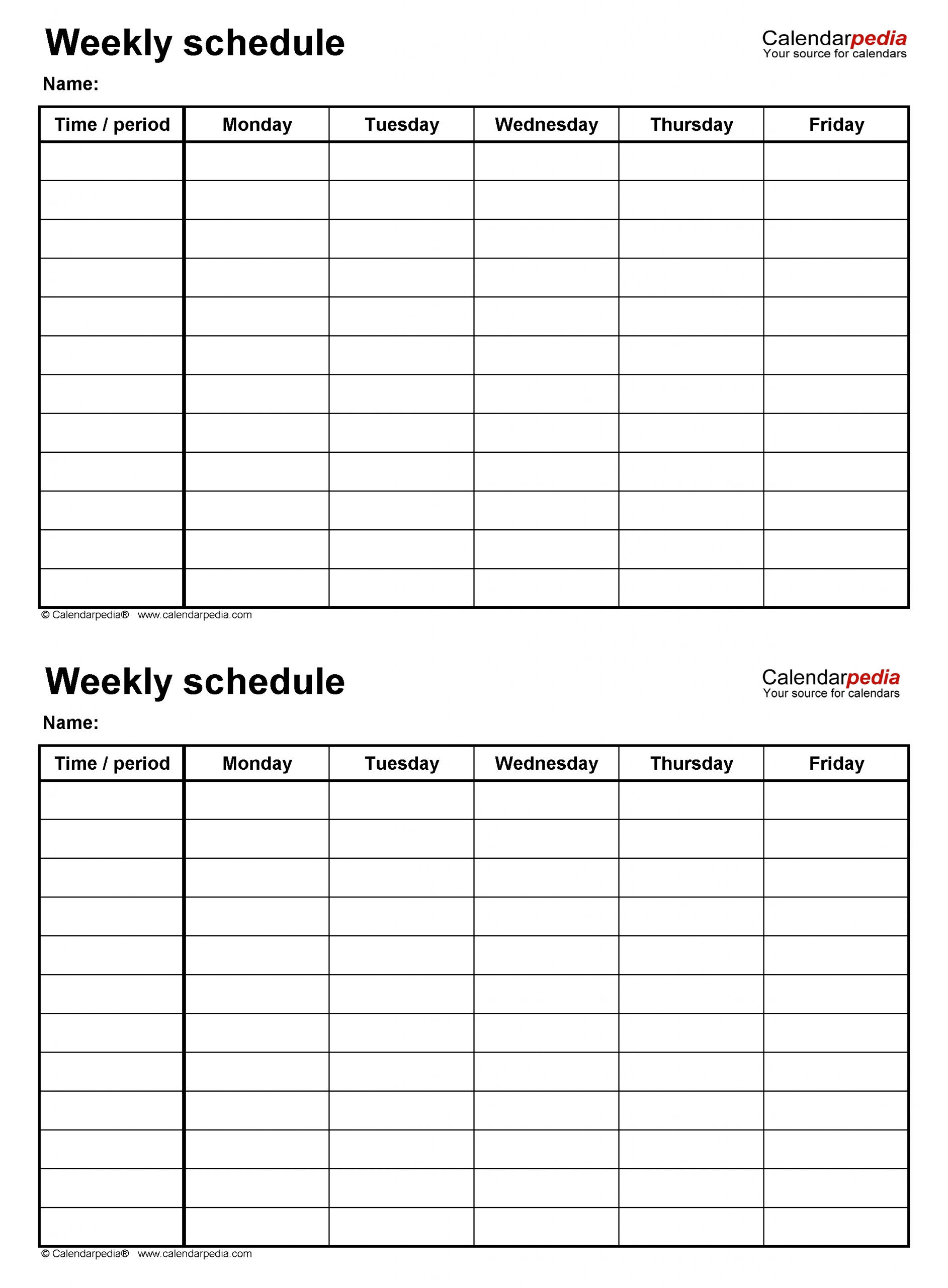 Perfect 2 Week Blank Calendar Printable | Get Your