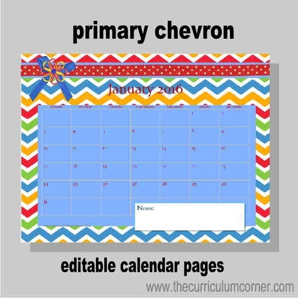 Planning Binder Calendar Pages | Calendar Pages, Teacher