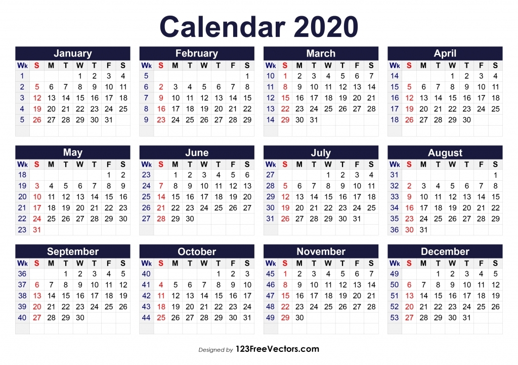 Print 6 Week Calendar - Calendar Template 2021