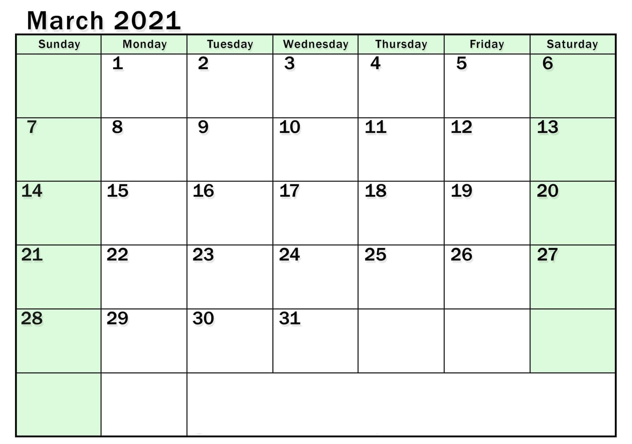 Print March 2021 Calendar Uk Bank &amp; Public Holidays - Web