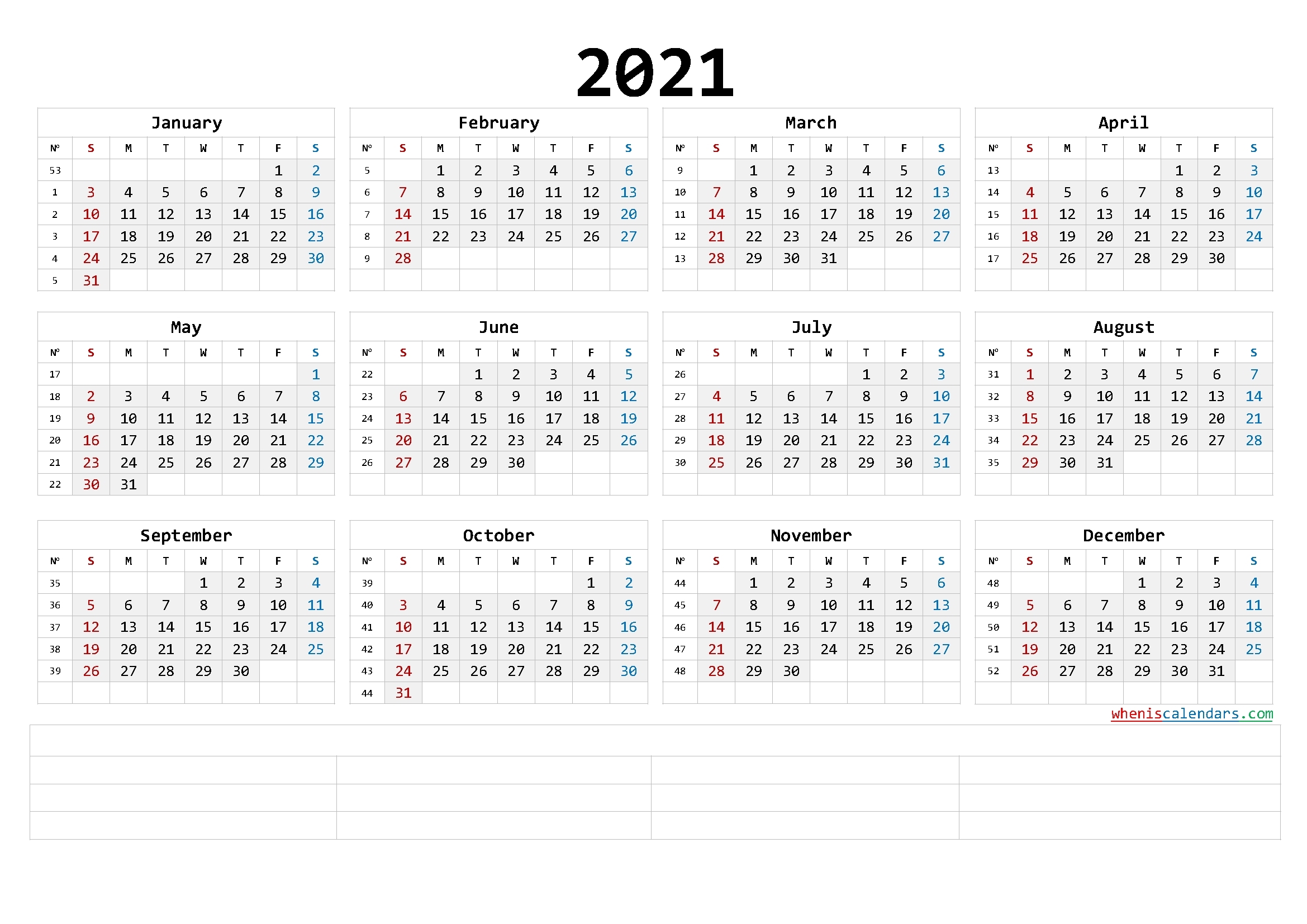 Printable 2021 Calendar Templates Calendraex Com