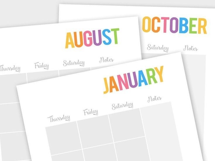 Printable Calendar Any Year, Family Binder, Family Planner