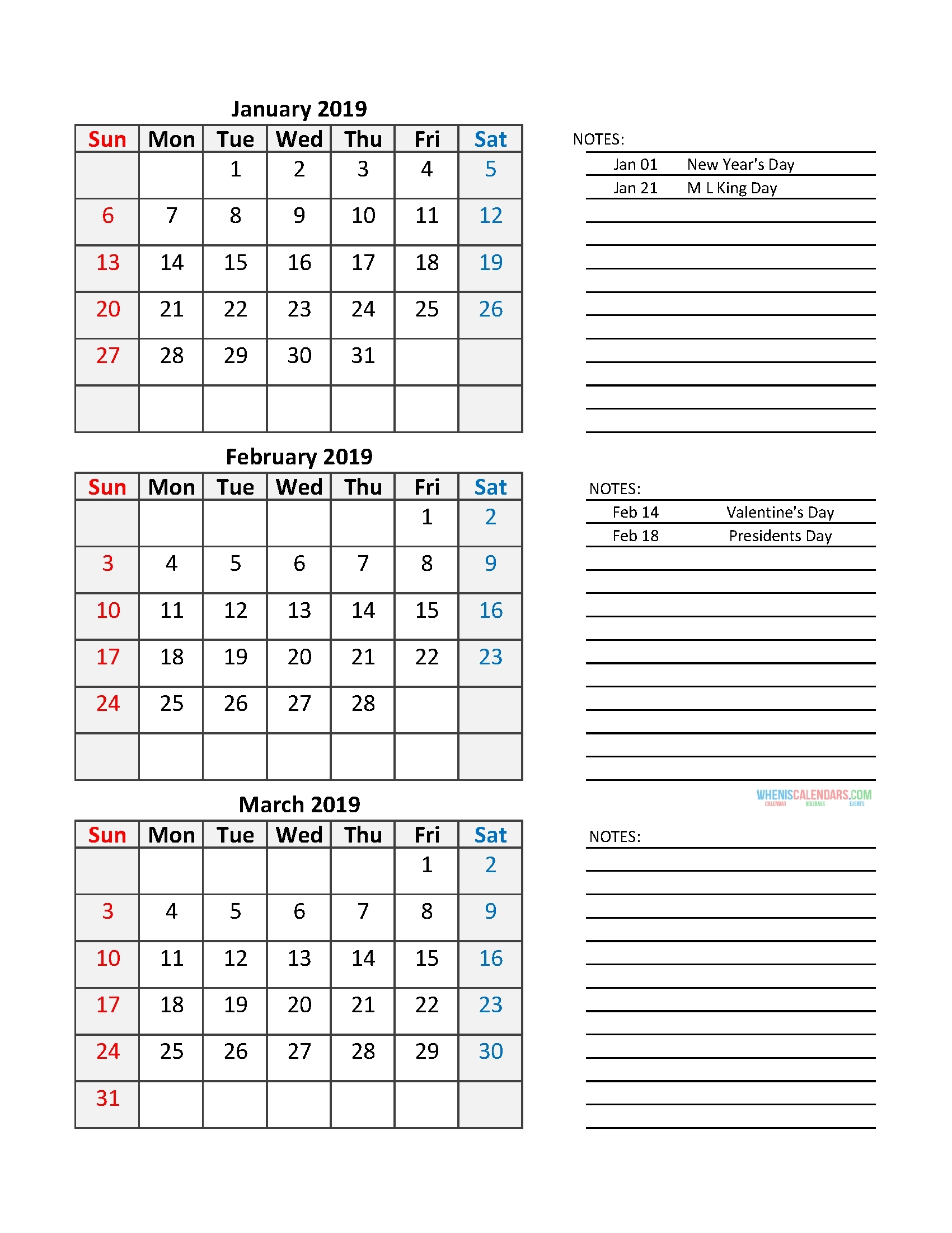 Quarterly Calendar 2019 With Holidays April May June 2019
