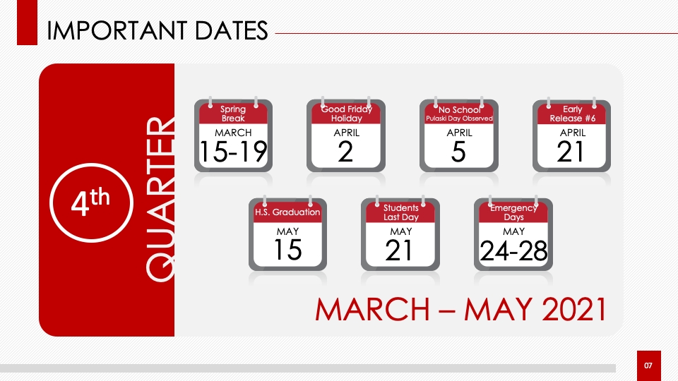 School Calendar / Proposed 2020-2021 Academic Calendar