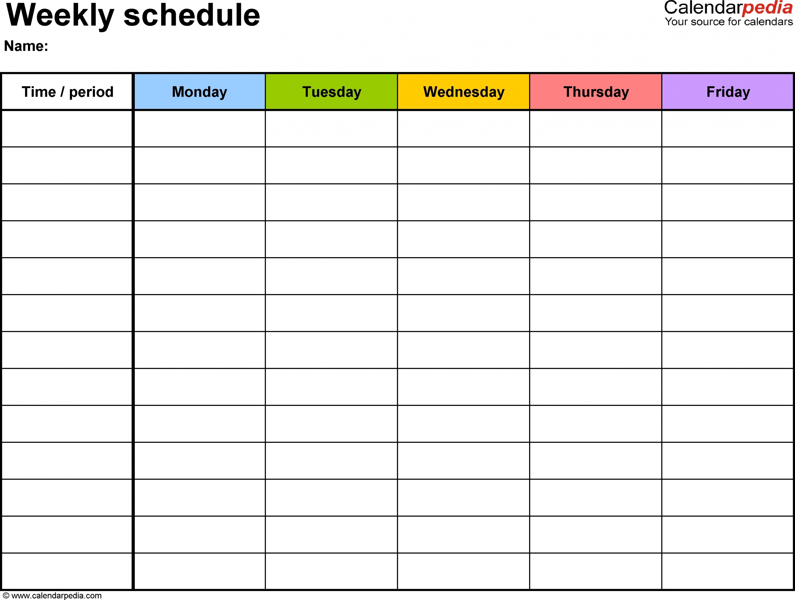 Summer Camp Calendar Template Blank | Calendar Template