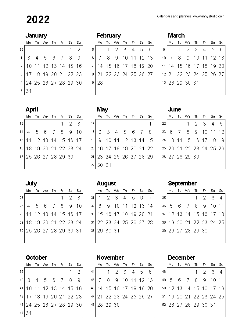 Week Wise 2021 Calendar | Month Calendar Printable