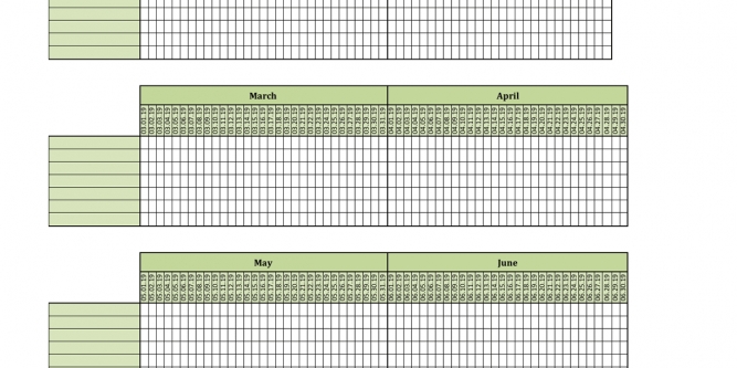 Yearly Vacation Calendar Template 2019 | Free Printable