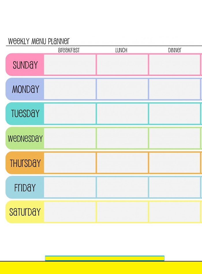 1 Week Calendar Printable : Free Printable Weekly Calendar