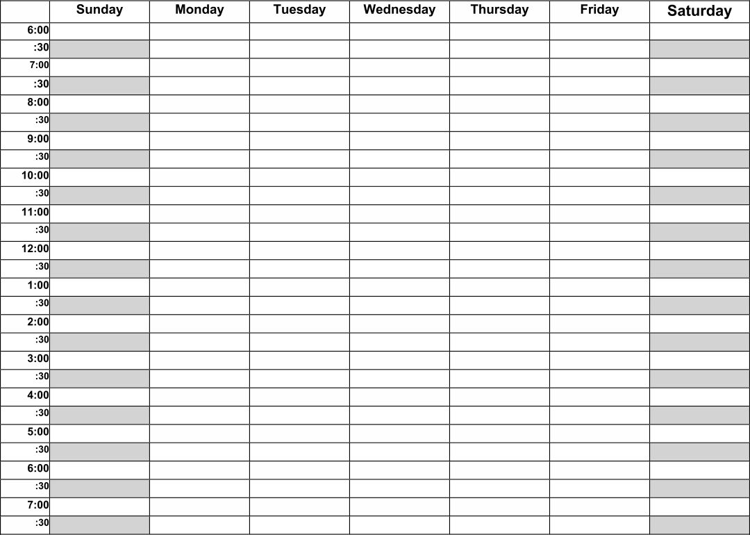 10 Best Monday Through Friday Planner Printable