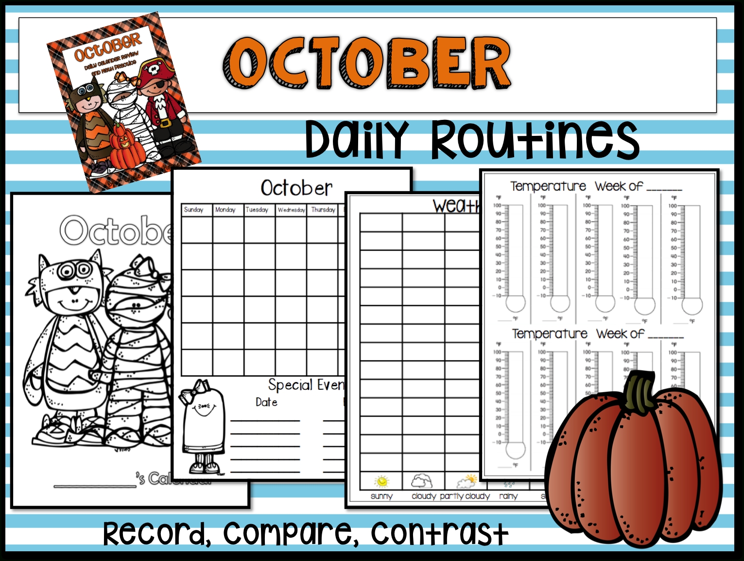 1St Grade Hip Hip Hooray!: September Calendar And