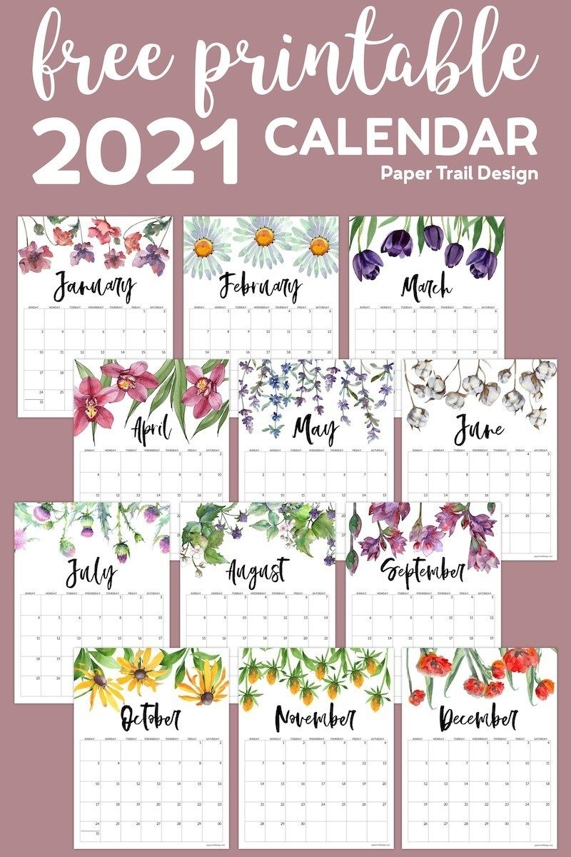 20+ Aesthetic Calendar 2021 Design - Free Download