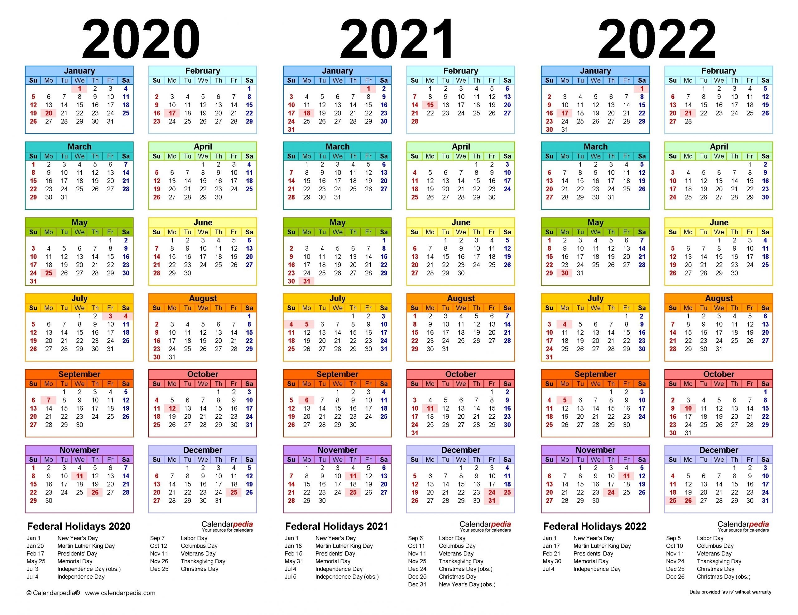 20+ Calendar For Year 2021 United States - Free Download