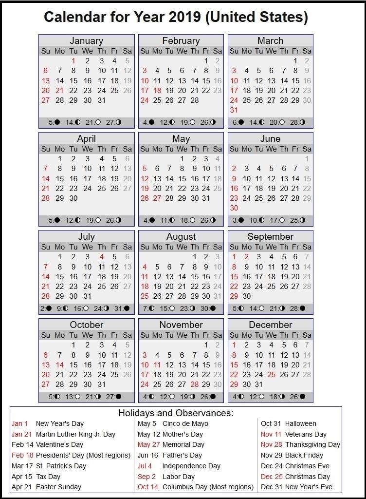 20+ Calendar For Year 2021 United States - Free Download