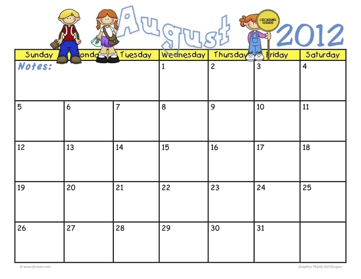 2012-2013 Calendar Printables | Teacher Printable, First