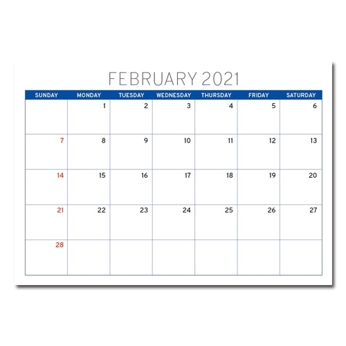 2021 A4 Calendar 12 Month Template | Free Download | Pdf Jpg