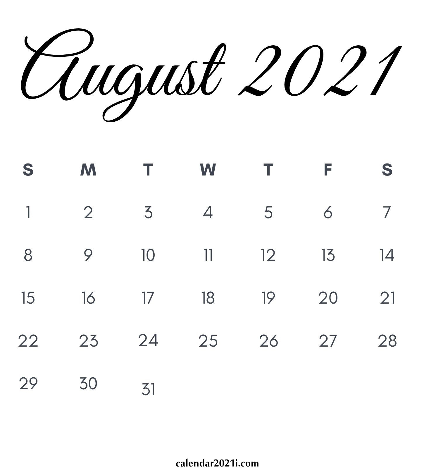2021 Calendar Monthly Printable | Calendar 2021