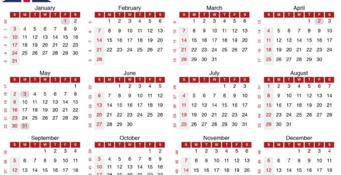 2021 Calendar With Week Numbers : 2021 Calendar To Print