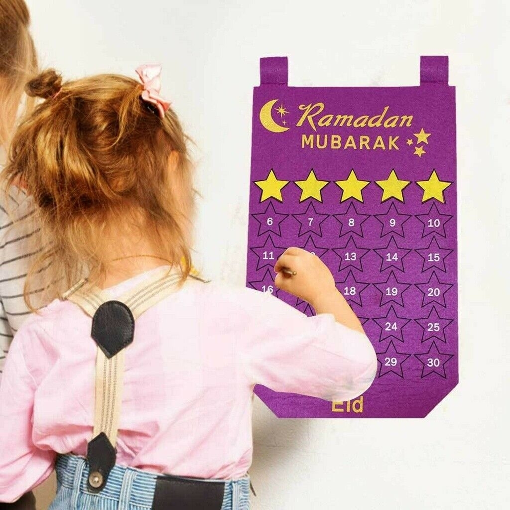 2021 Eid Ramadan Mubarak Felt Advent Calendar Countdown