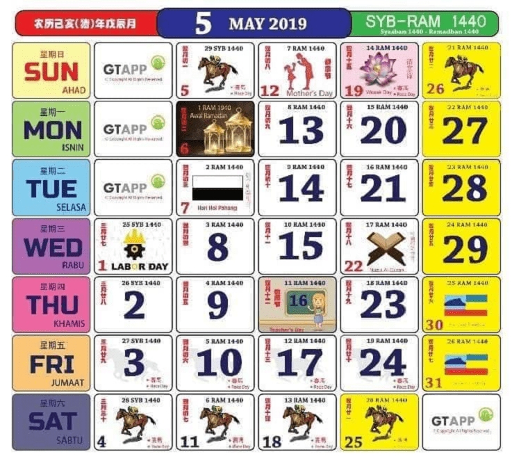 2021 Malaysia Calendar Download Kalendar Kuda 2021 Pdf