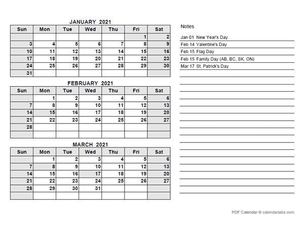 2021 Netherlands Quarterly Calendar With Holidays - Free