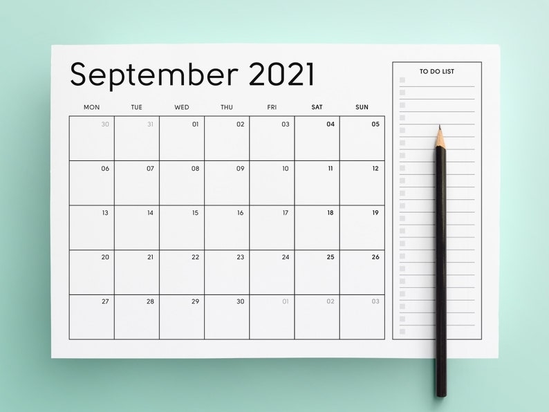 2021 Printable Calendar Sunday &amp; Monday Start 2021 Monthly