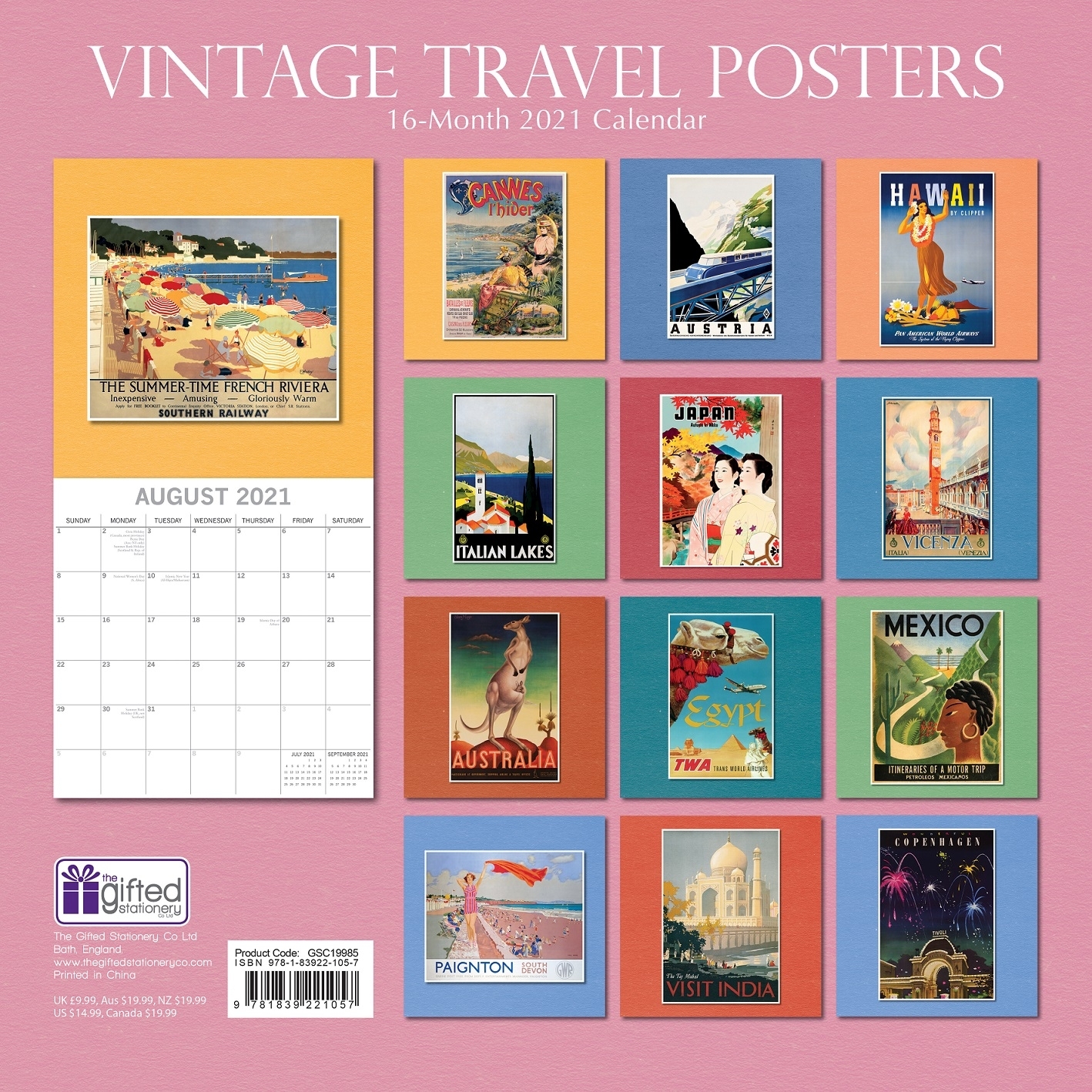 2021 Vintage Travel Calendar | Save The Children Shop