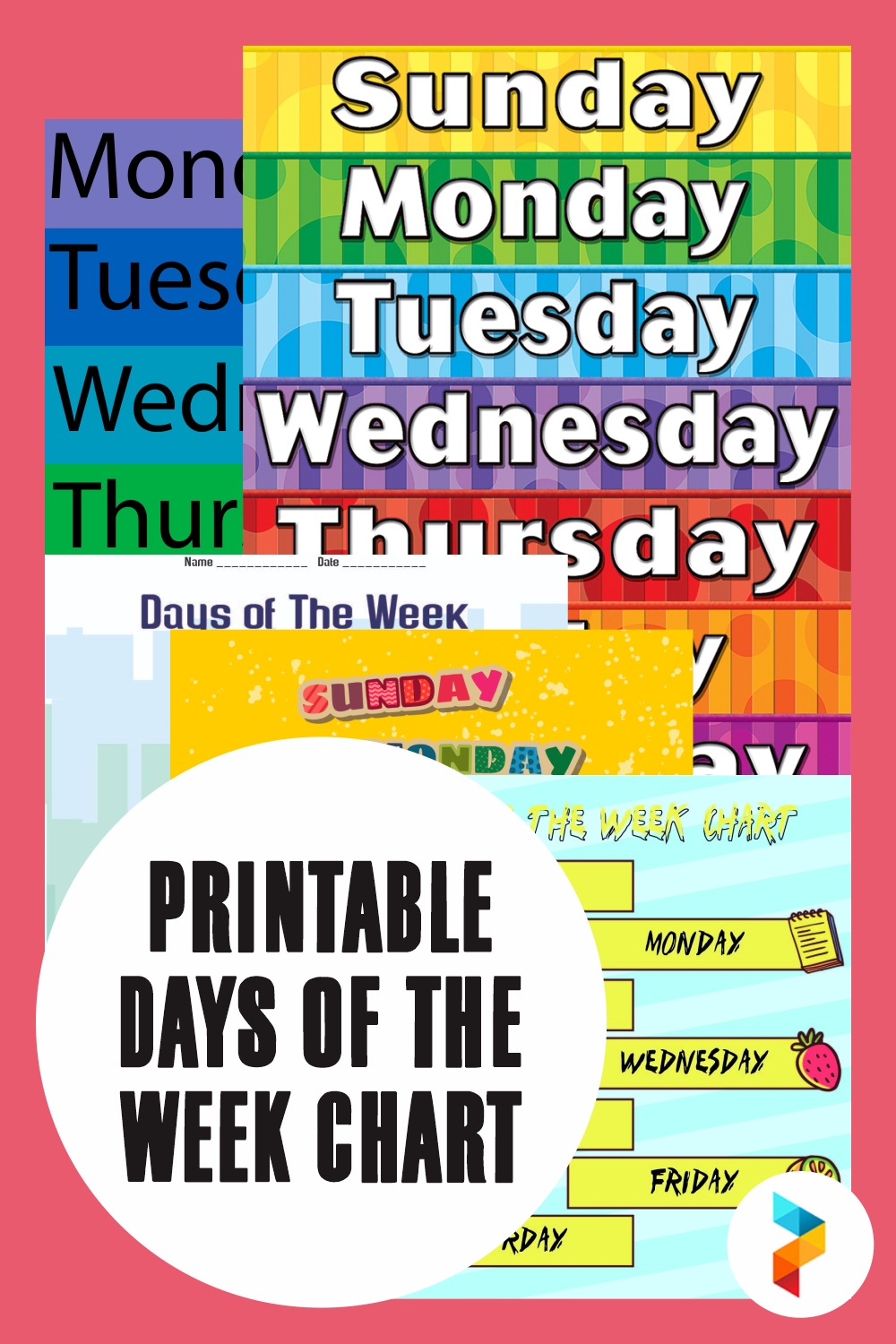 7 Best Printable Days Of The Week Chart - Printablee
