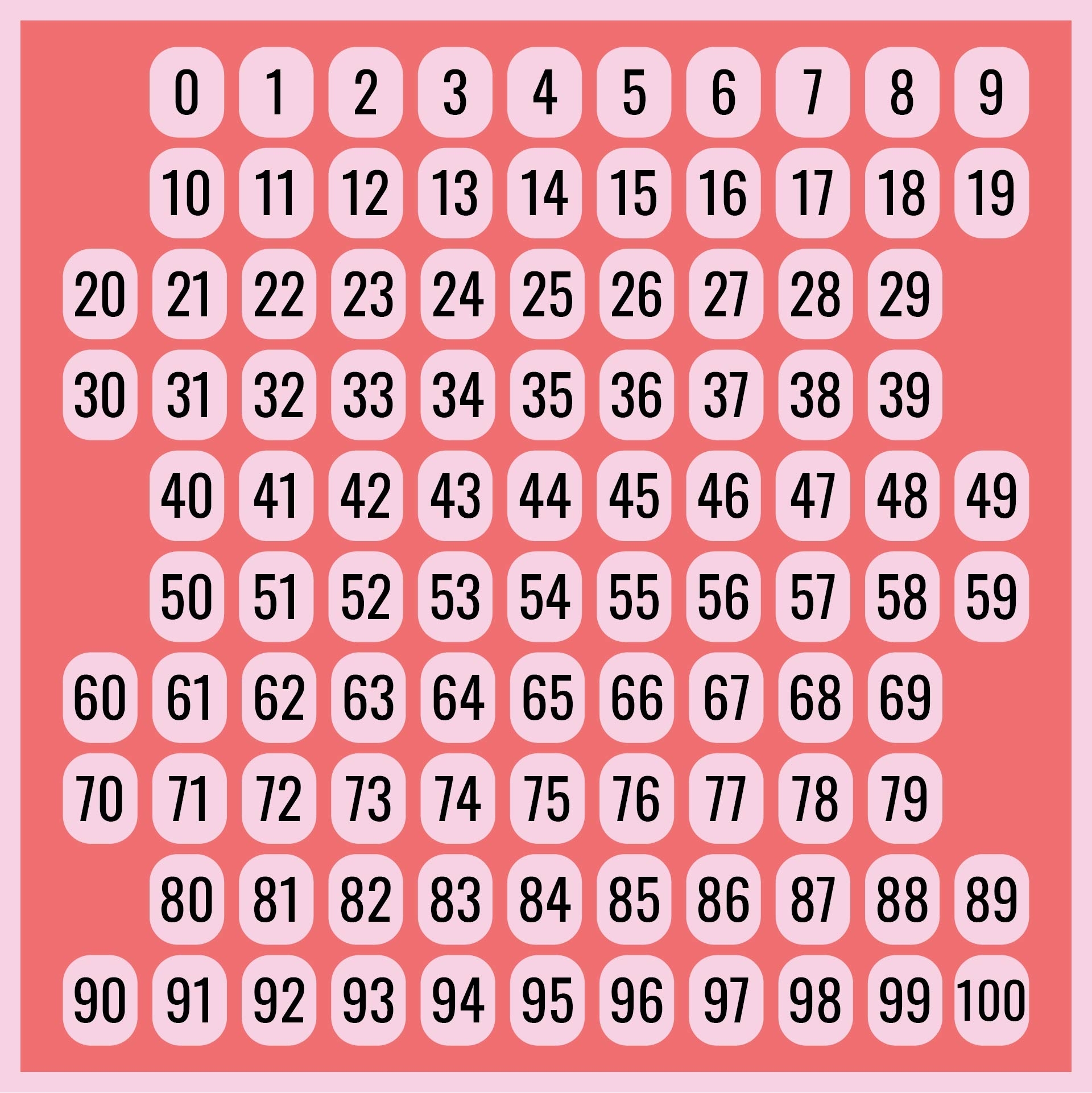 9 Best Printable Numbers 1- 30 - Printablee