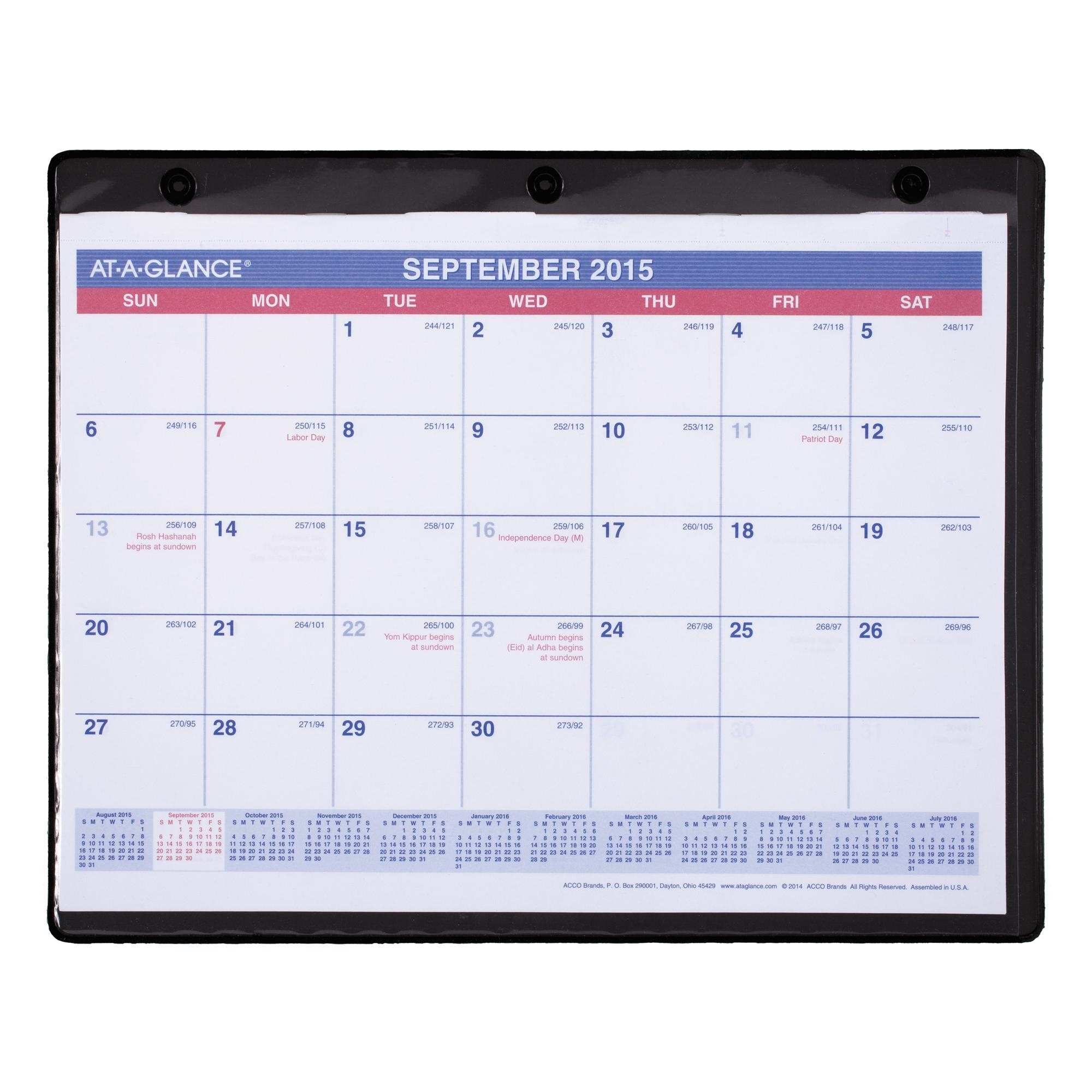 Amazon : At-A-Glance Monthly Desk Calendar, Academic