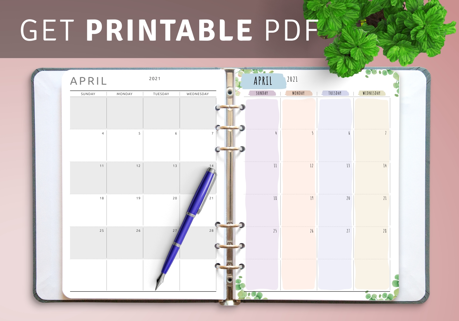 April 2022 Calendar Templates - Download Pdf