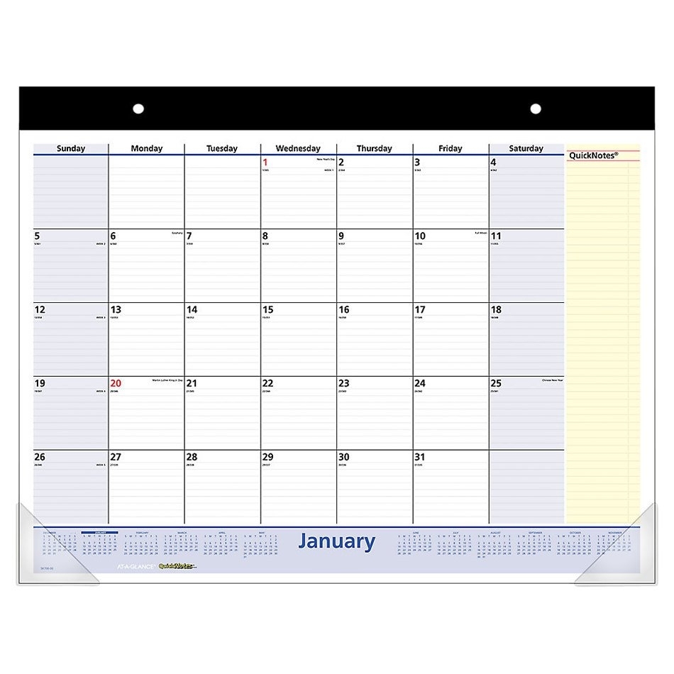 At-A-Glance Sk70000 22&quot; X 17&quot; Monthly January 2021