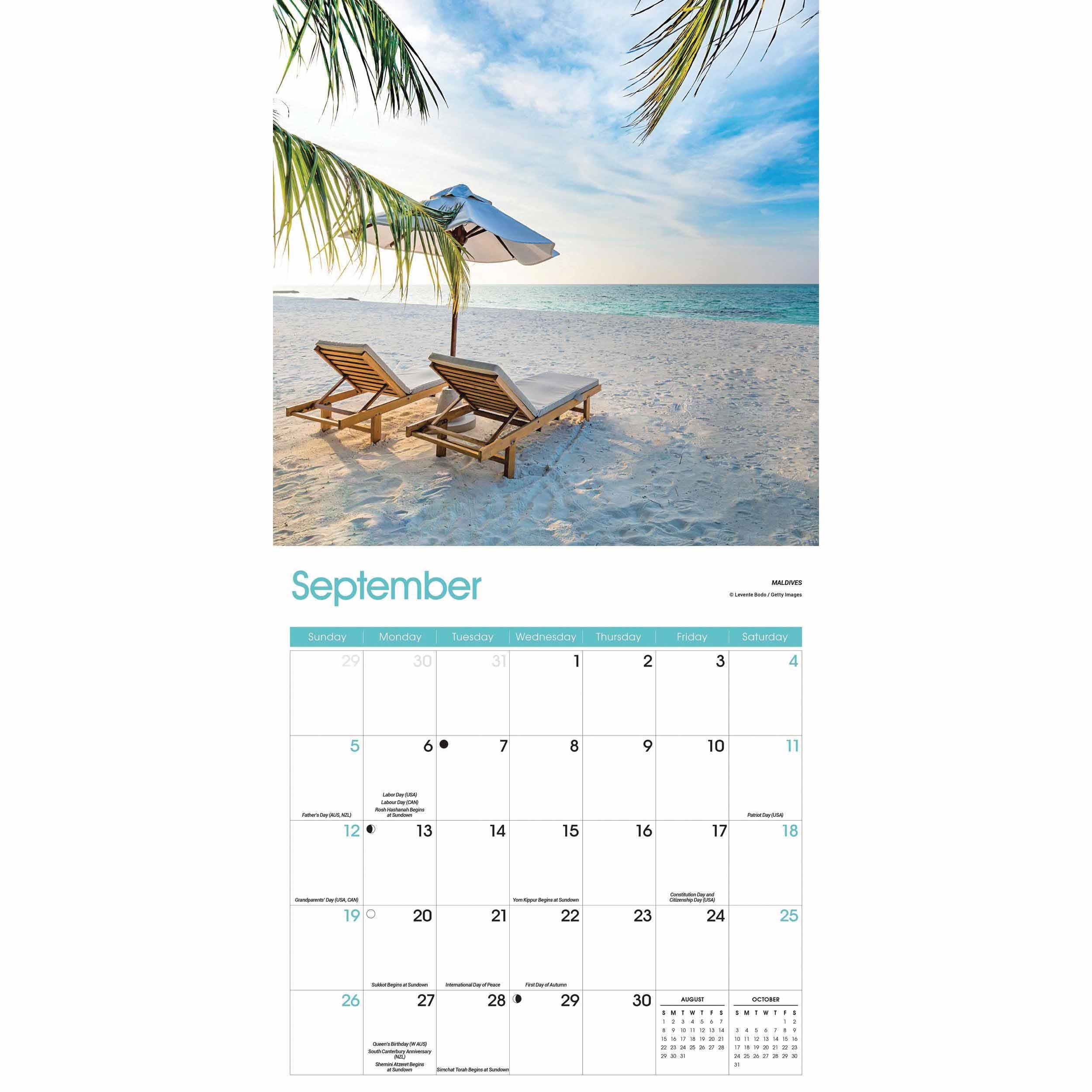 Beaches Calendar 2021 At Calendar Club