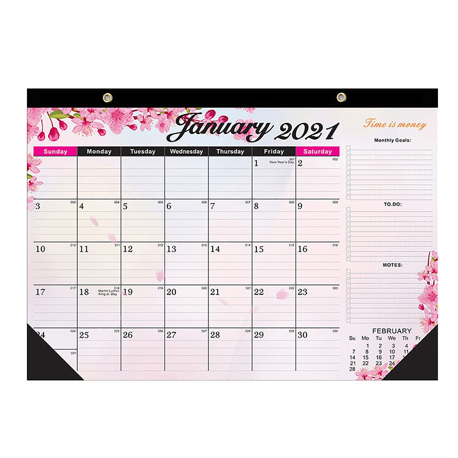 Bescita 2021 Desk Calendar With Notes And Julian Date Jan