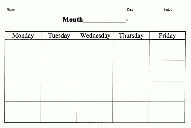 Blank Calendar | Calendarbar | Calendar Template