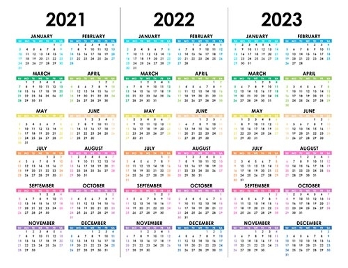 Calendar For 2021, 2022, 2023 - Free-Calendar.su
