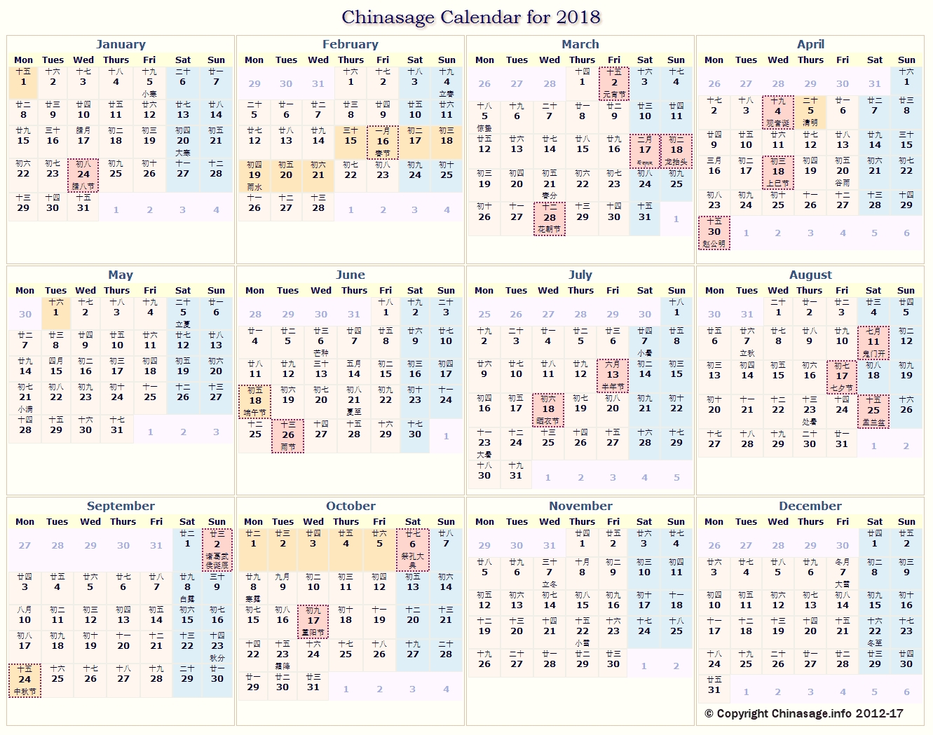 Calendar Of Chinese Events And Chinese Festivals For Each
