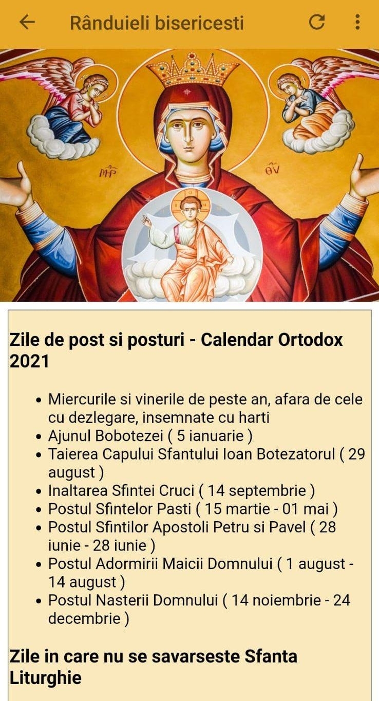 Calendar Ortodox 2021 - April 2021