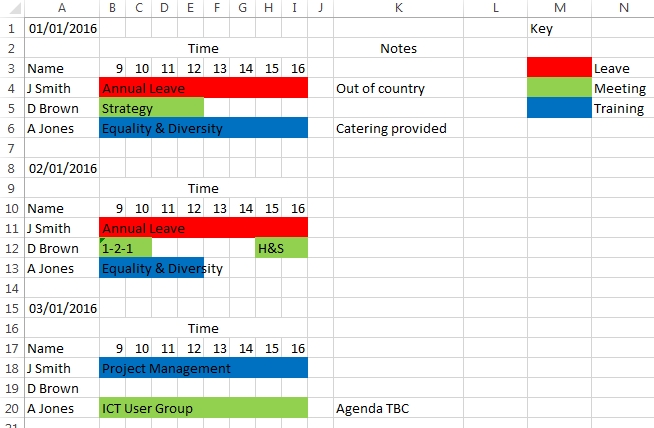 Calendar - Sharepoint Solution For Spreadsheet Daily
