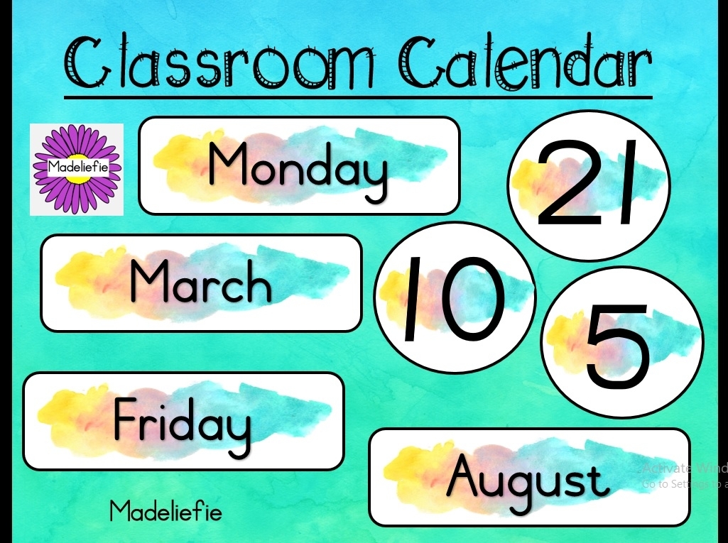 Classroom Calendar • Teacha!