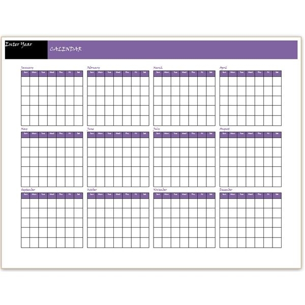 Download A Free Yearly Calendar Template: Word Makes It