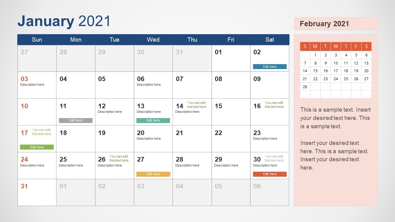 Editable 2021 Calendar Editable Free Calendar Template