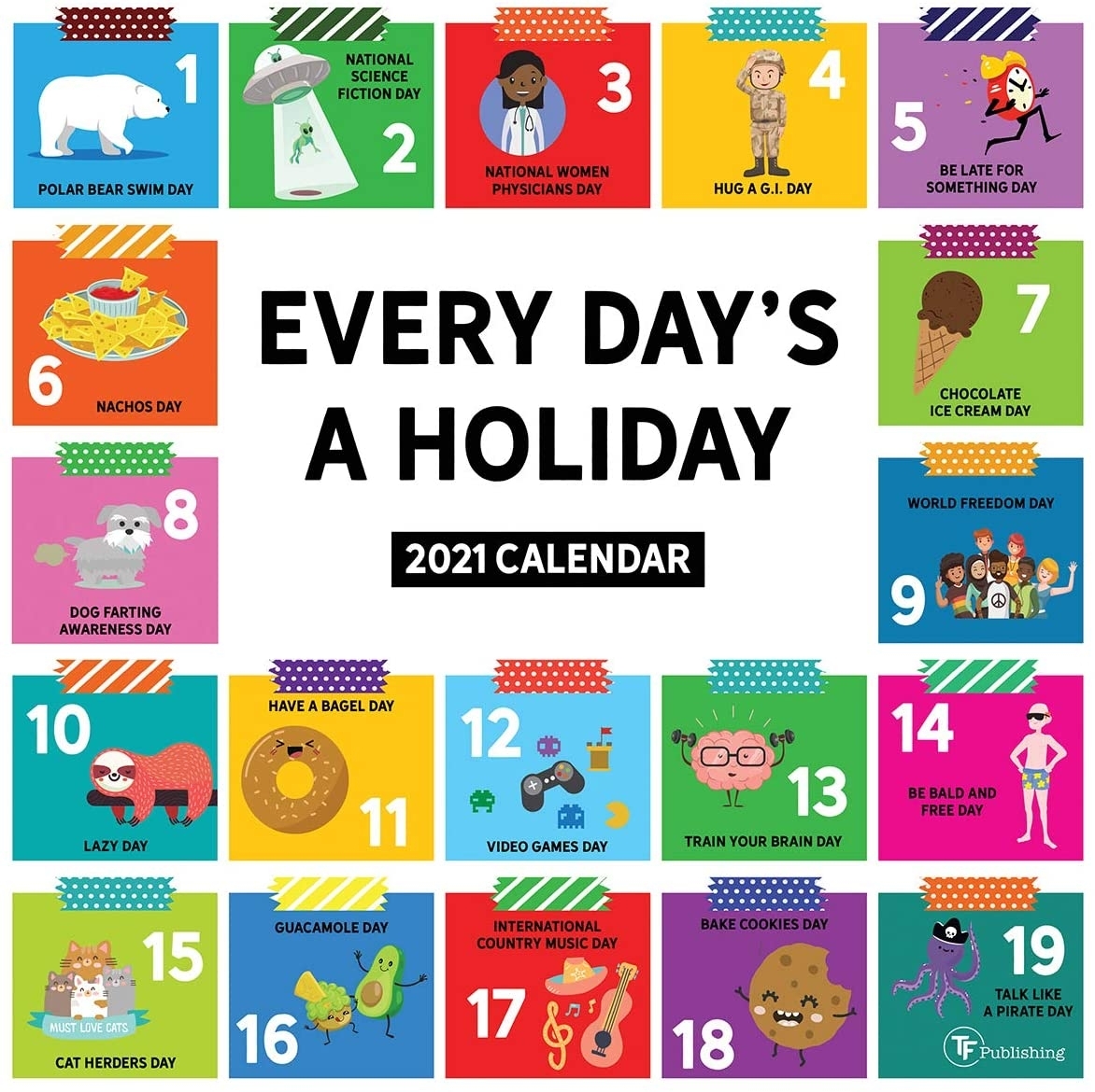Everydays A Holiday Calendar 2021 | Printable March