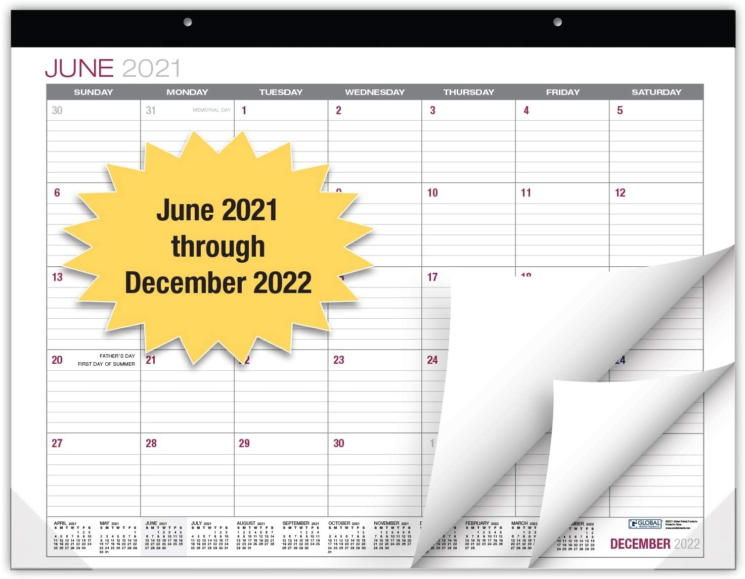Factory Outlets : Professional Desk Calendar 2021-2022